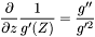 \[ \frac{1}{g'(z)} \approx 1+(z+\xsi)^2 \]